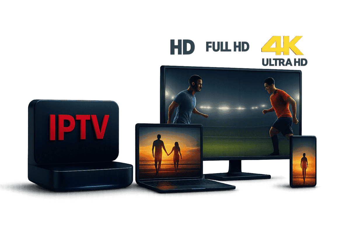 3D Smart device mockup with streaming interface for IPTV