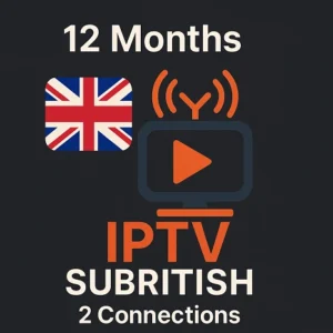 iptv subscription 12 months 2 connections